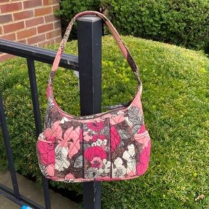VERA BRADLEY MOCHA ROUGE SMALL SHOULDER BAG